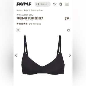 SKIMS *NEW* Wireless Form Push-Up Plunge Bra